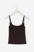 Strap loungewear singlet - Chocolate plum