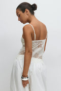 Lace singlet - Egret