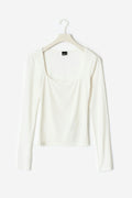 Scoop neck top - Noir
