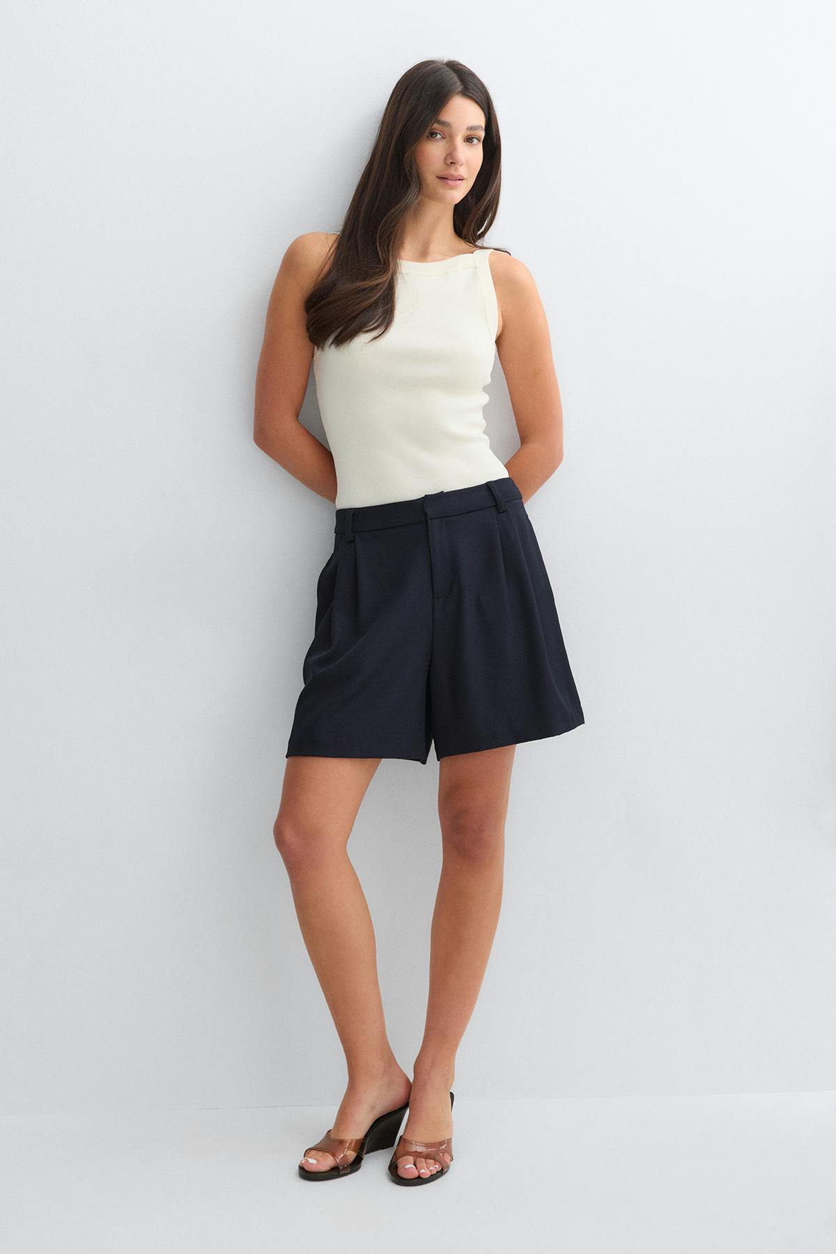 Knitted singlet - Winter pear