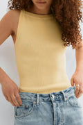 Knitted singlet - Vanilla yellow