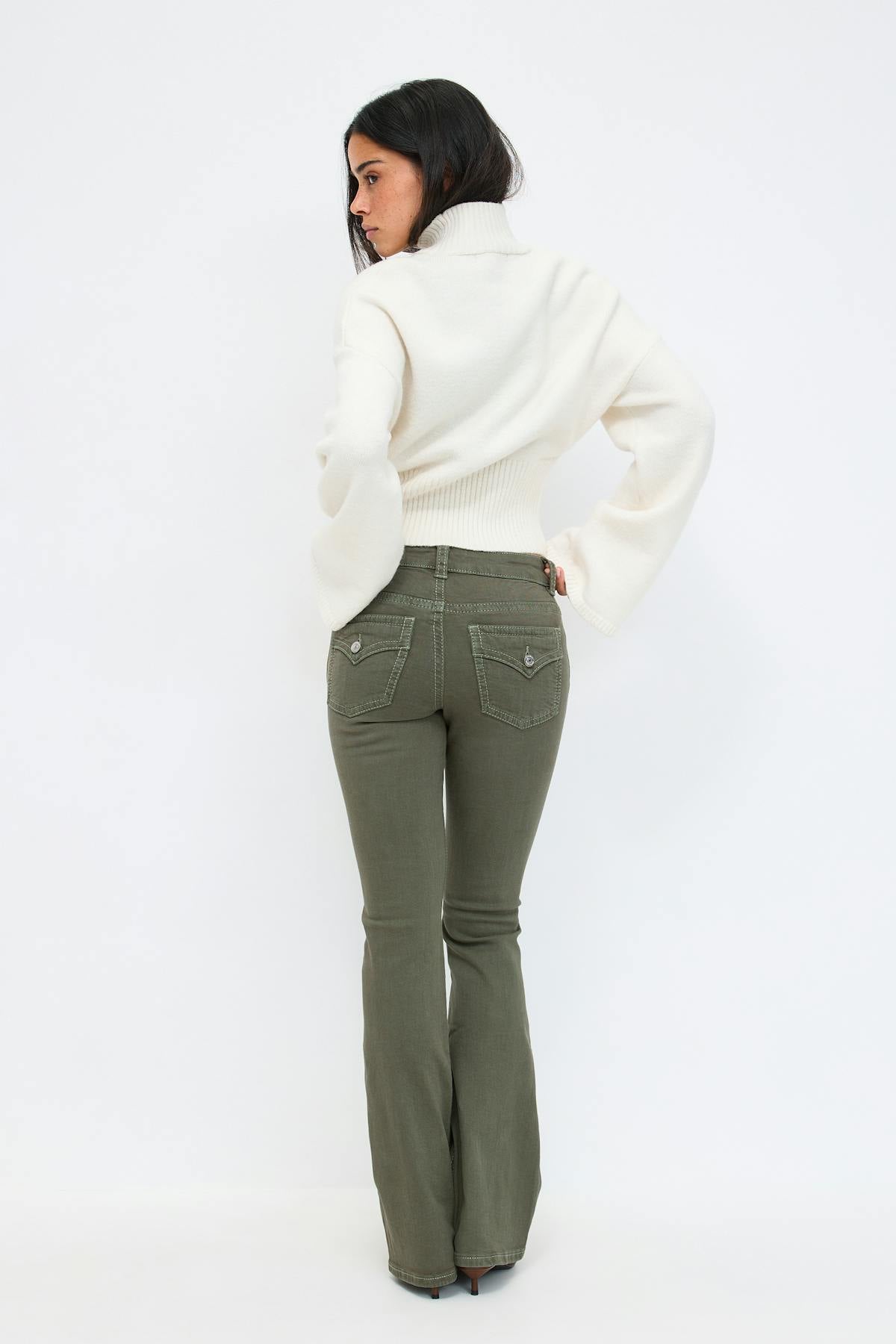 Y2k low bootcut jeans - Bleu foncé