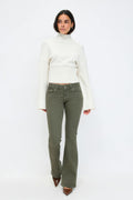 Y2k low bootcut jeans - Bleu foncé