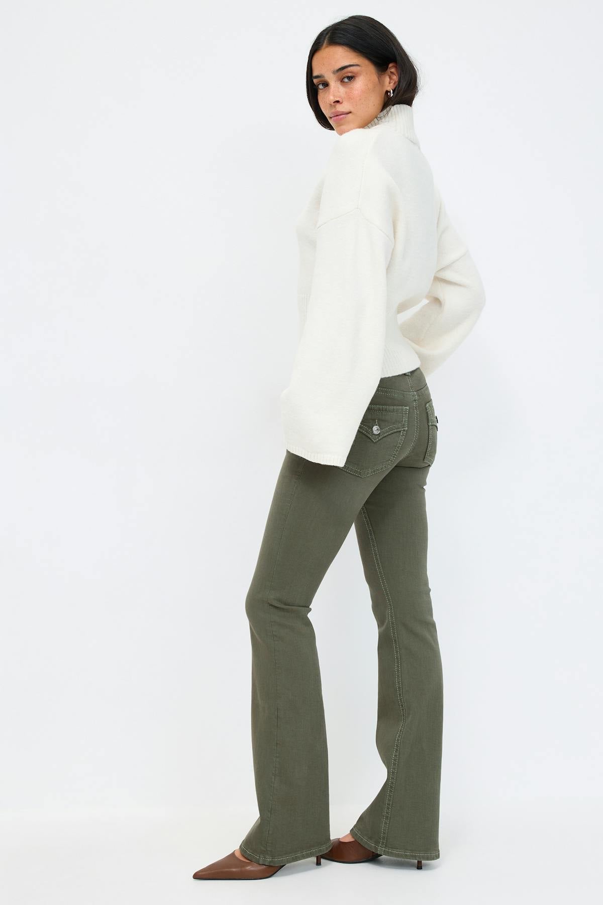 Y2k low bootcut jeans - Bleu foncé
