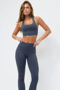 Soft yoga top - Dusty blue