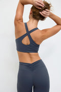 Soft yoga top - Dusty blue