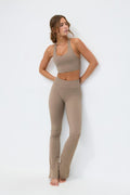 Soft yoga top - Espresso brown