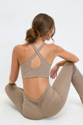 Soft yoga top - Espresso brown