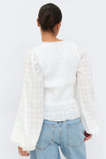 Smock blouse - Blanc