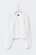 Smock blouse - Blanc