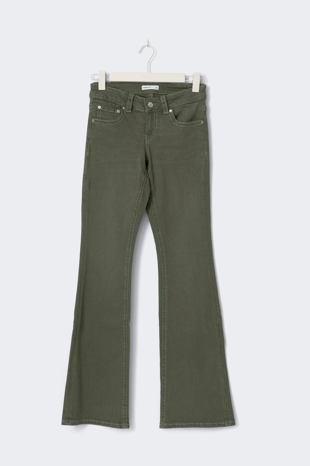 Y2k petite bootcut jeans - Gris clair