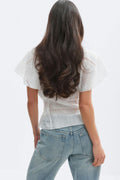 Sheer blouse - Blanc cassé