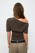 Soft asymmetric top - Seal brown