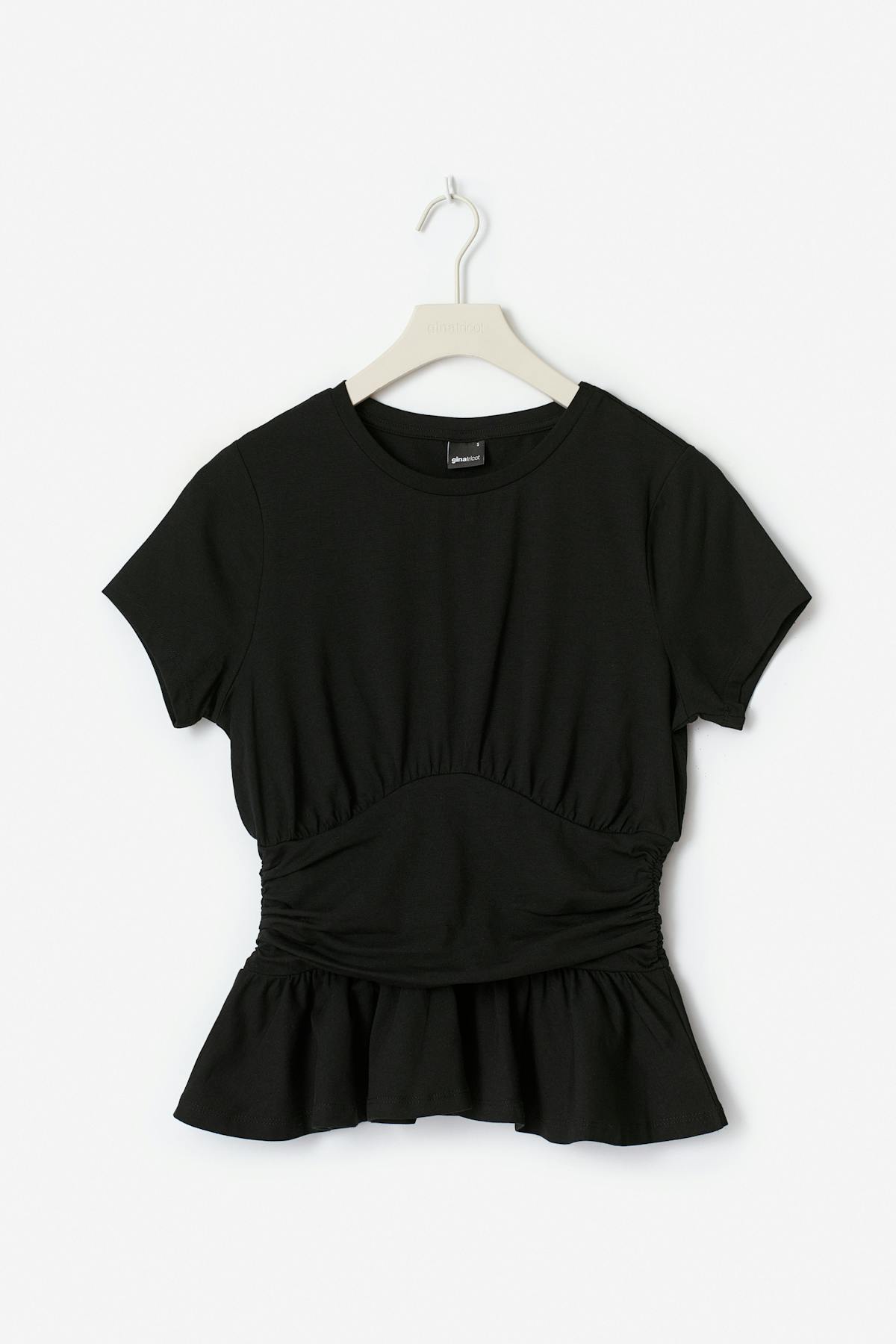 Peplum tee - Noir