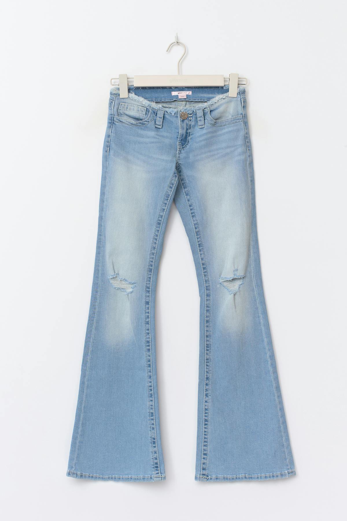 14+ xtra low cutoff jeans tall - Bleu clair
