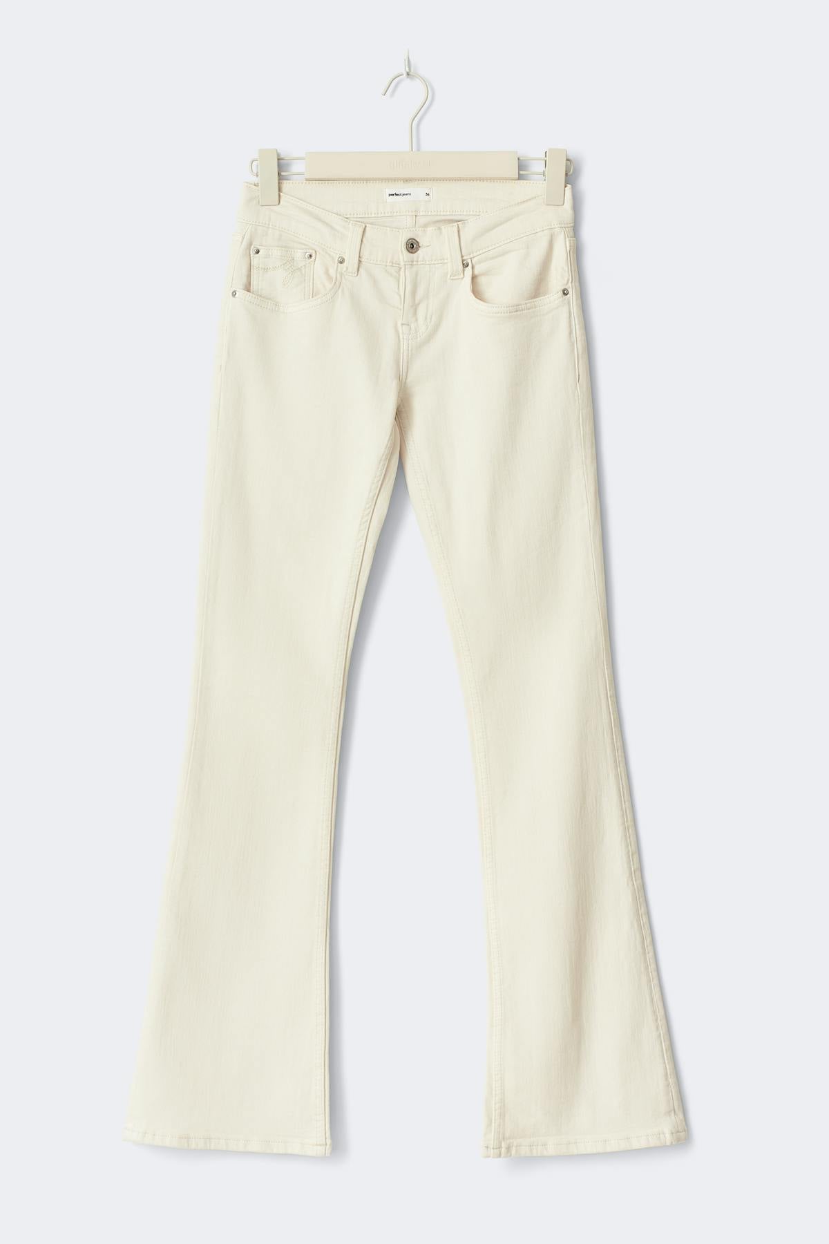 Ultra low tall bootcut jeans - Gris clair