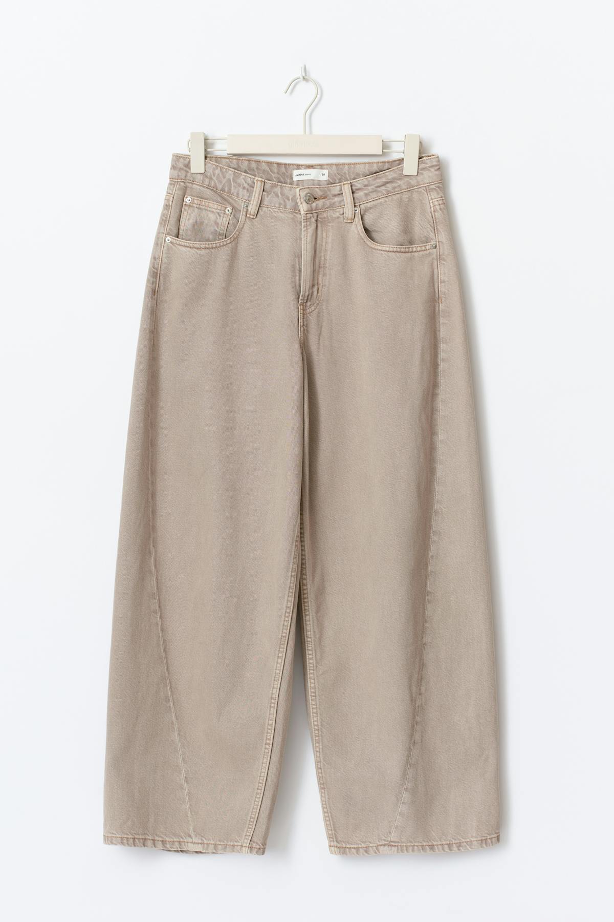 Barrel balloon jeans - Mocha mousse