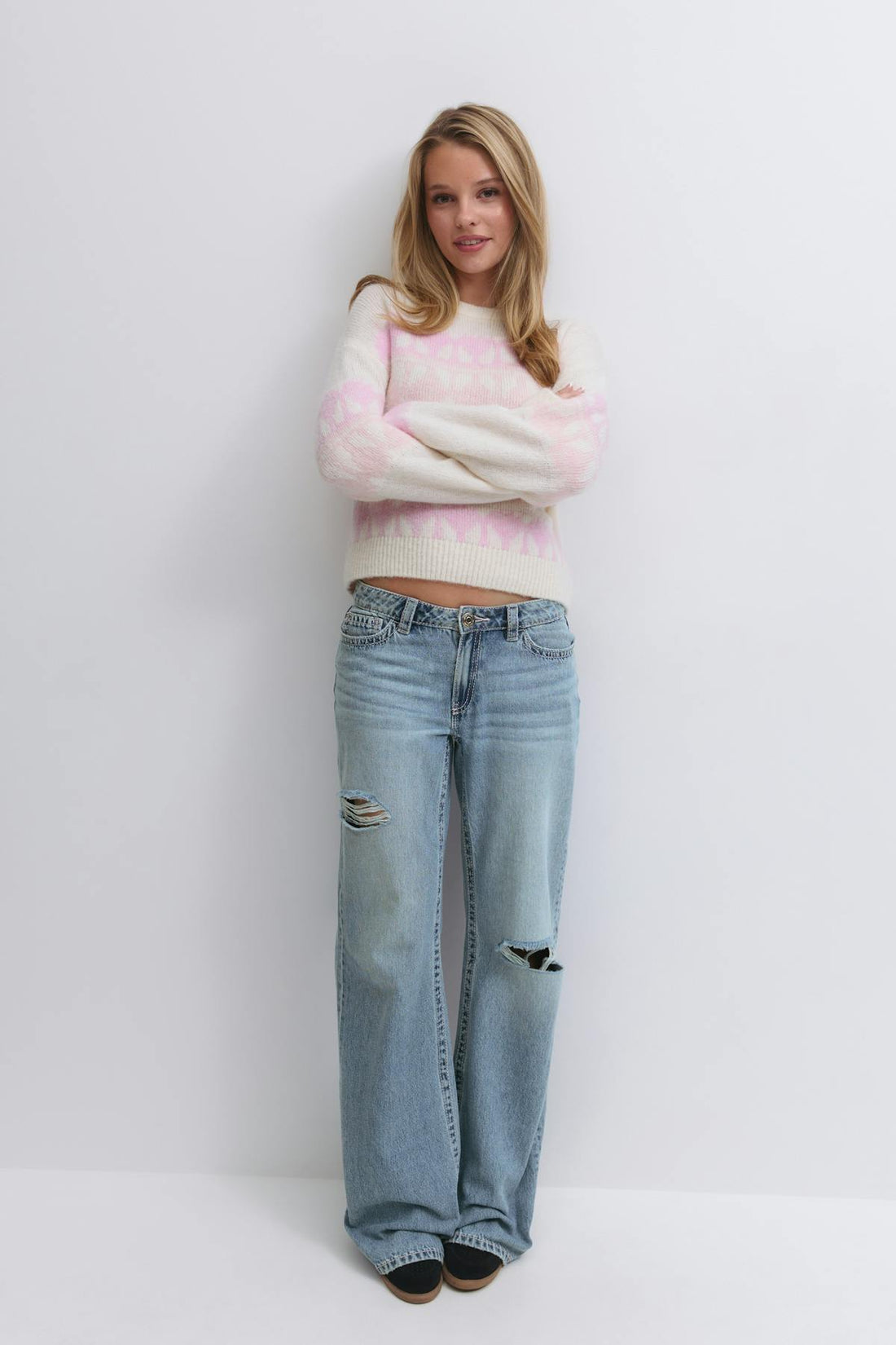 Y for real low loose jeans - Bleu clair