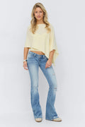 14+ too messy flare jeans - Bleu