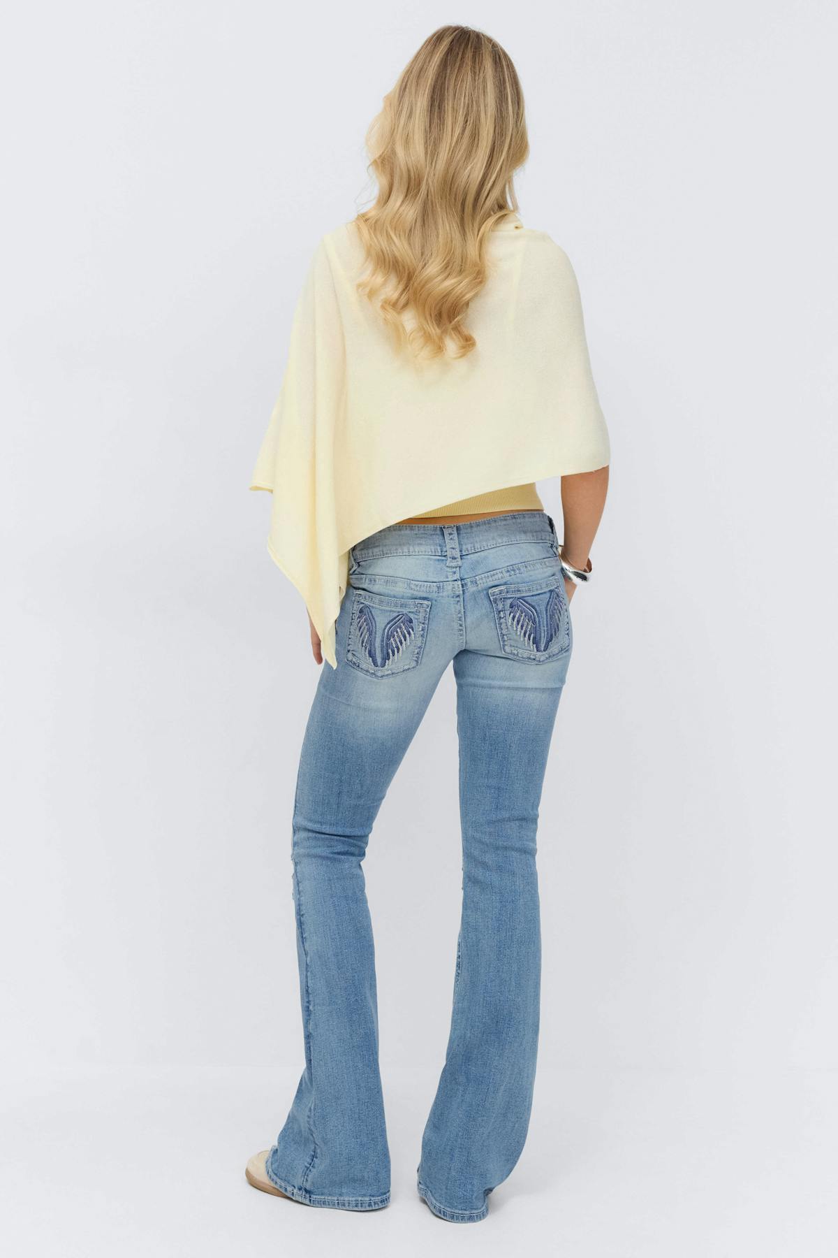 14+ too messy flare jeans - Bleu