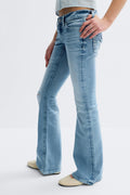 Y one knee destroy jeans - Mid blue