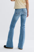 Y too messy flare jeans - Blanc cassé