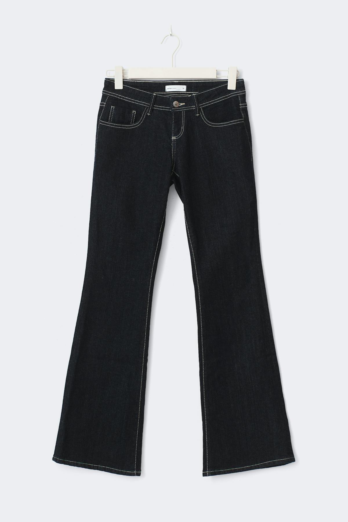 Ultra low flare petite jeans - Rinse