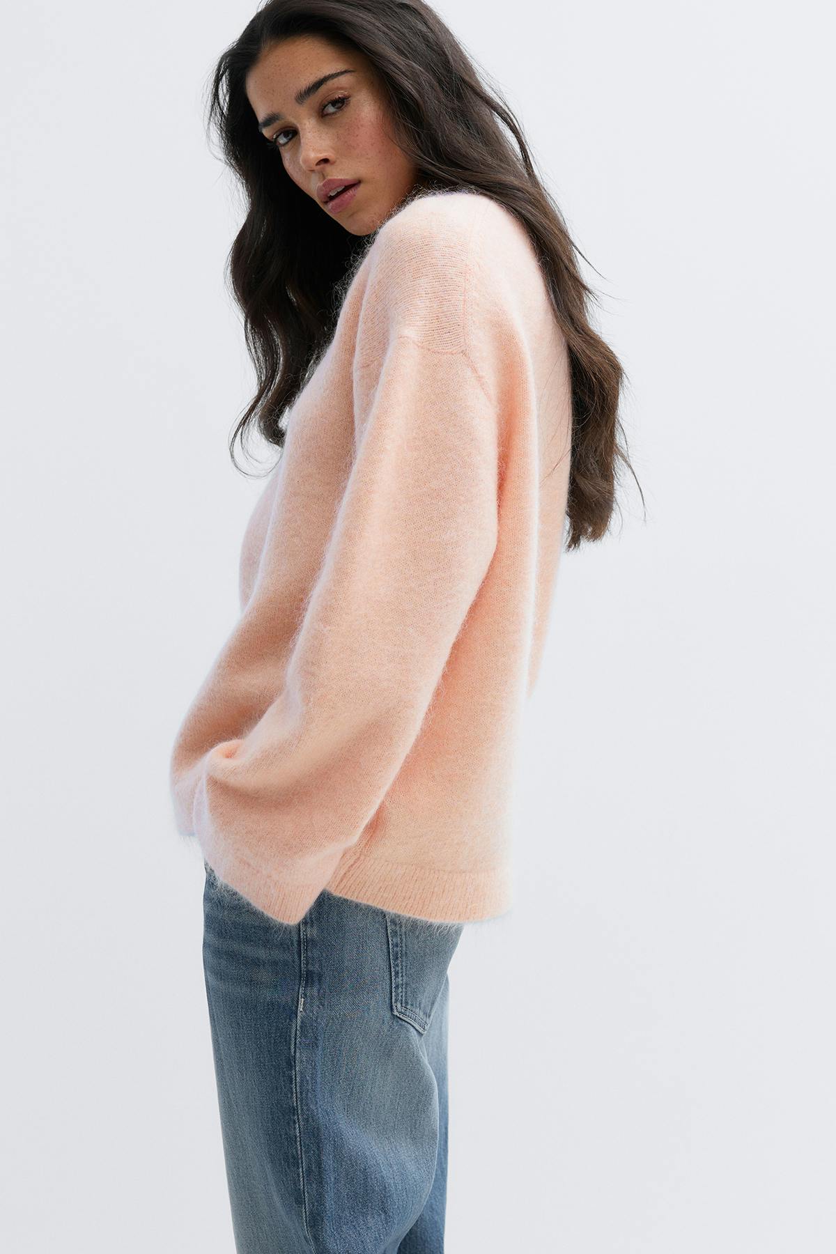 Mohair knitted sweater - Gardenia