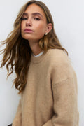 Mohair knitted sweater - Fudge