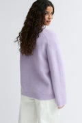 Mohair knitted sweater - Peach
