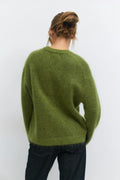 Mohair knitted sweater - Vert