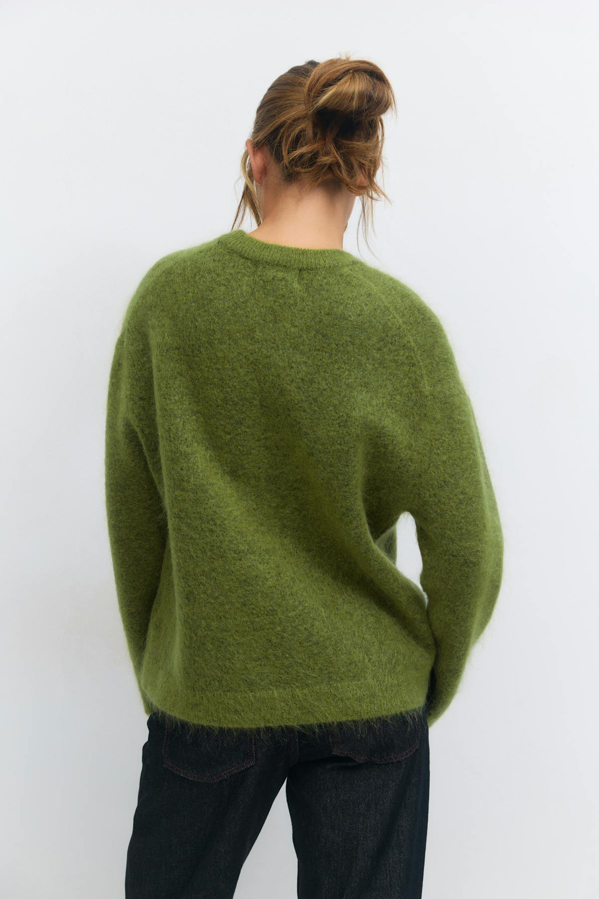 Mohair knitted sweater - Vert
