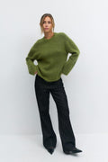 Mohair knitted sweater - Vert
