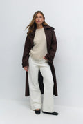 Mohair knitted sweater - Fudge