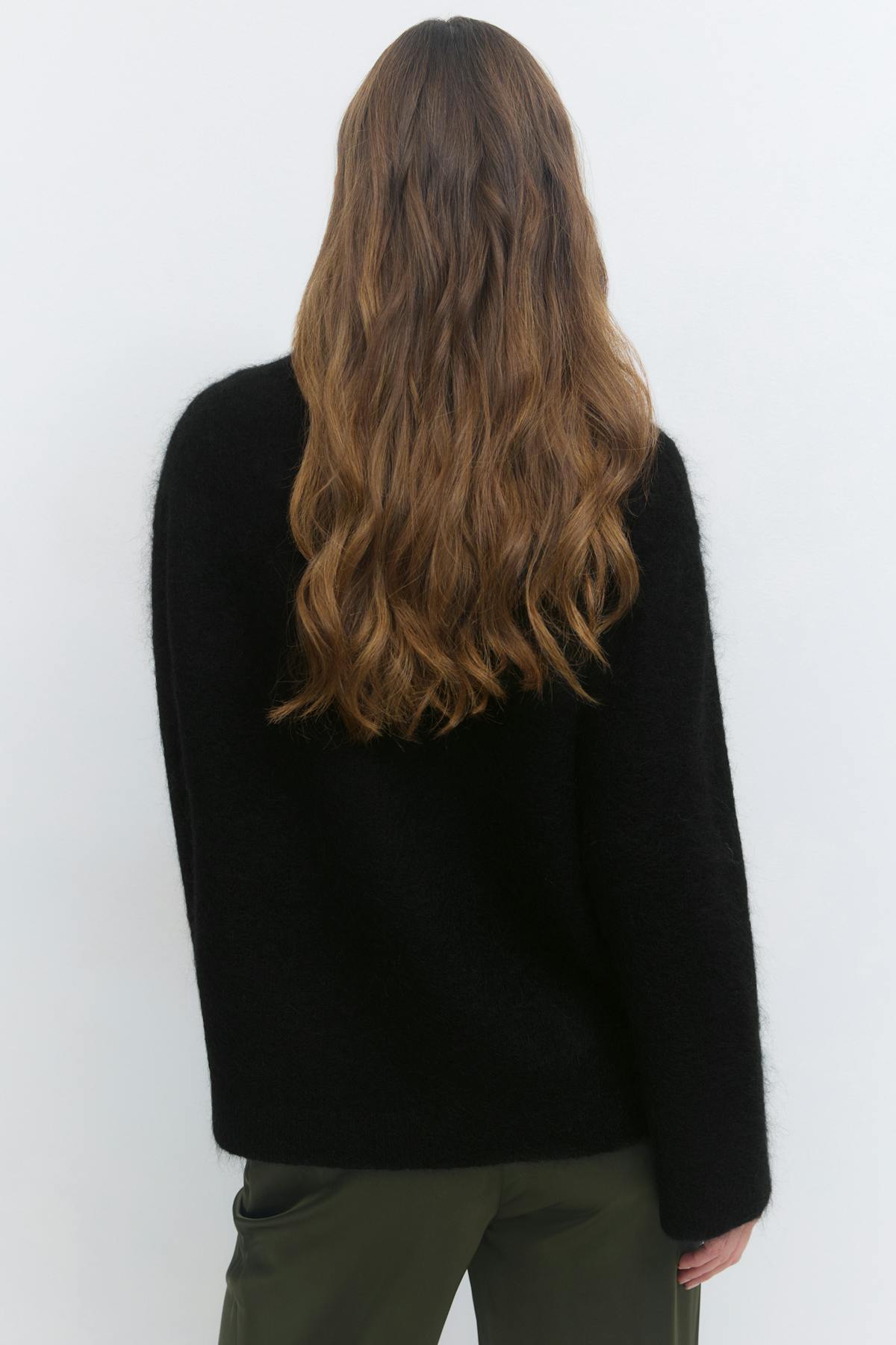 Mohair knitted sweater - Noir