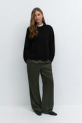 Mohair knitted sweater - Noir