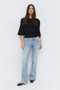 Ultra low bootcut jeans - Gris clair