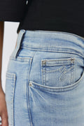 Ultra low bootcut jeans - Gris clair