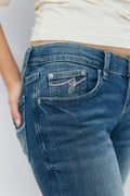 Ultra low bootcut jeans - Blanc cassé