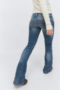 14+ low rise flare jeans - Mid blue