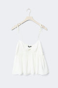 Chiffon loungewear singlet - Gardenia