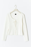 Lacing top - Blanc cassé