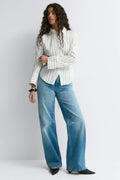 Shaped blouse - Rose clair
