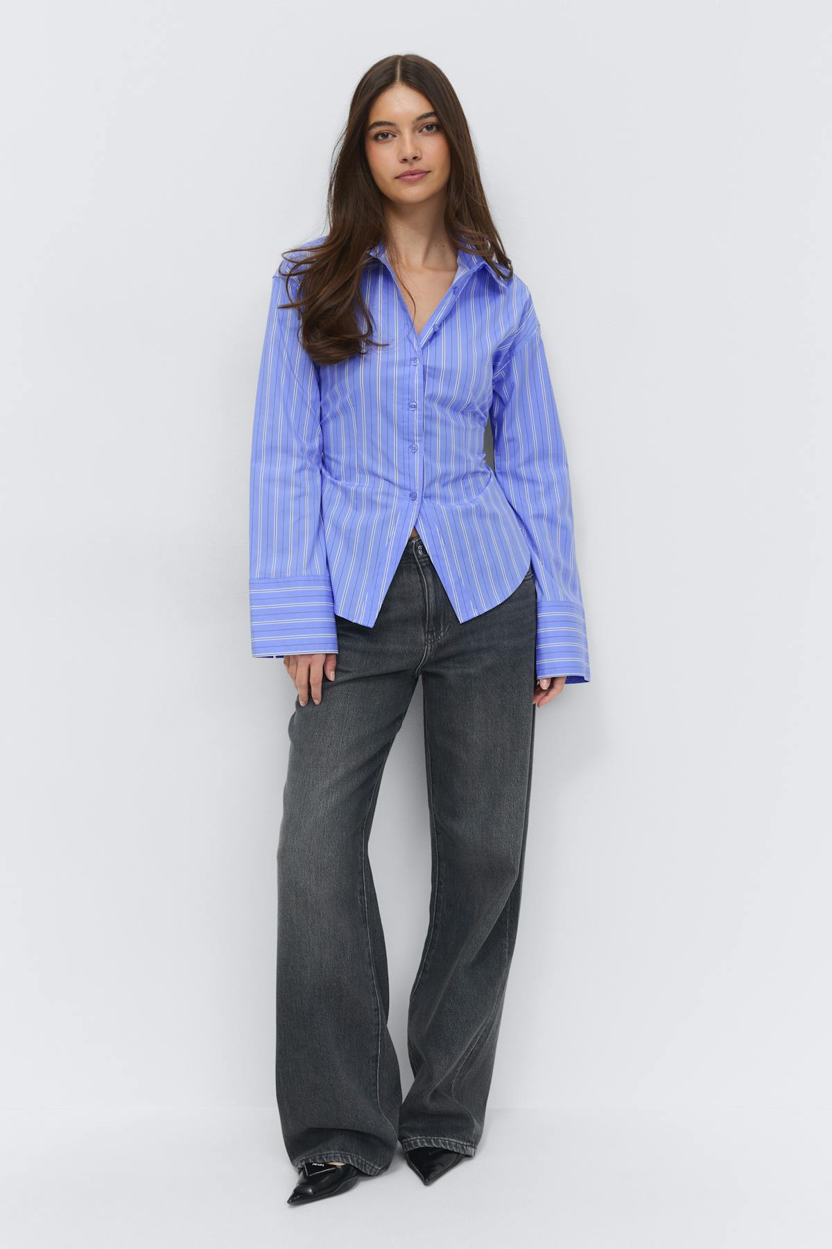 Shaped blouse - Bleu clair