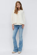 Y knitted cape cardigan - Navy blazer