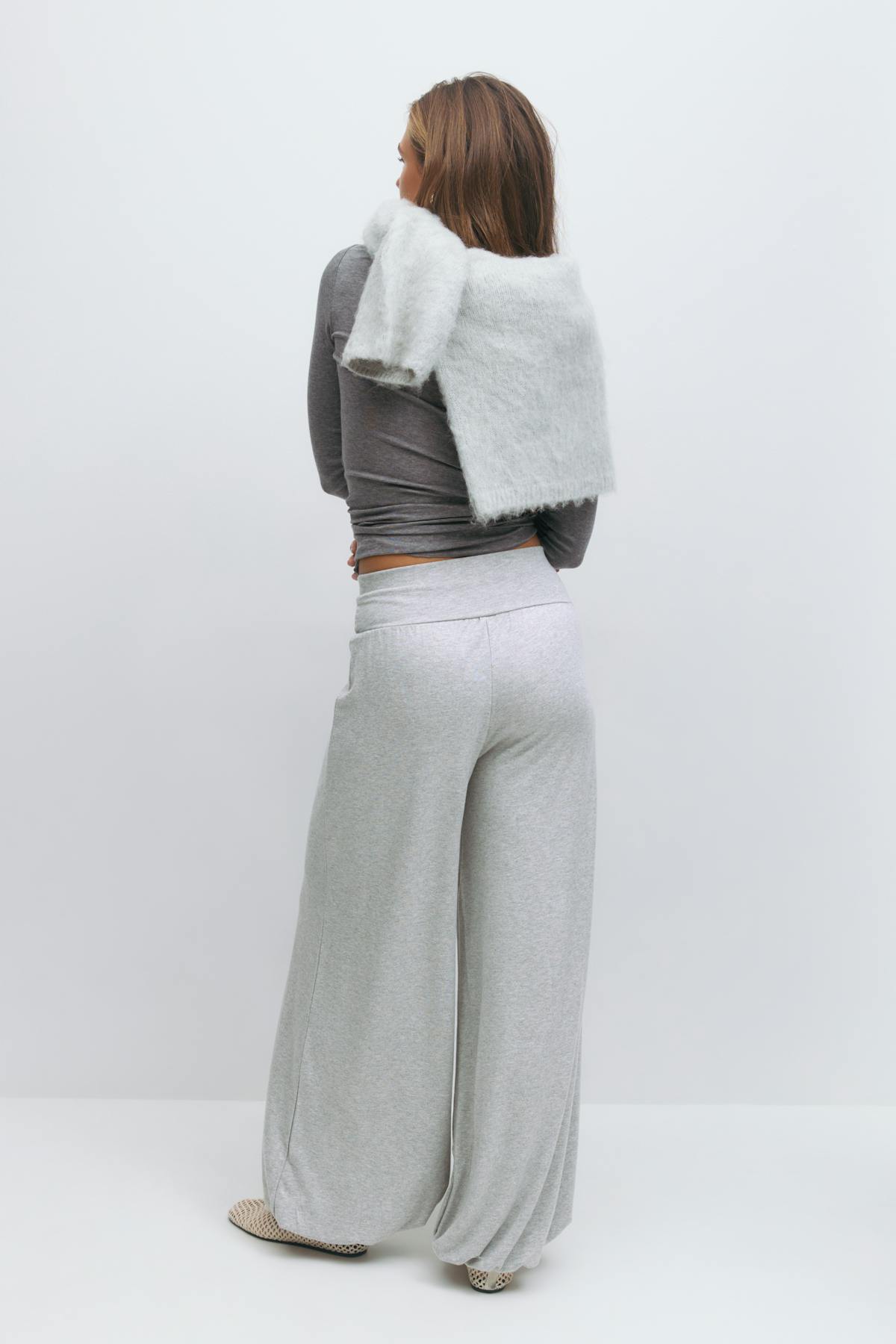 Balloon trousers - Grey melange