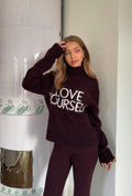 Y knitted turtleneck sweater - Bordeaux foncé