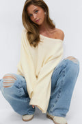 14+ knitted poncho sweater - Gardenia