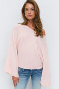 14+ knitted poncho sweater - Gardenia