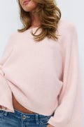 14+ knitted poncho sweater - Rose